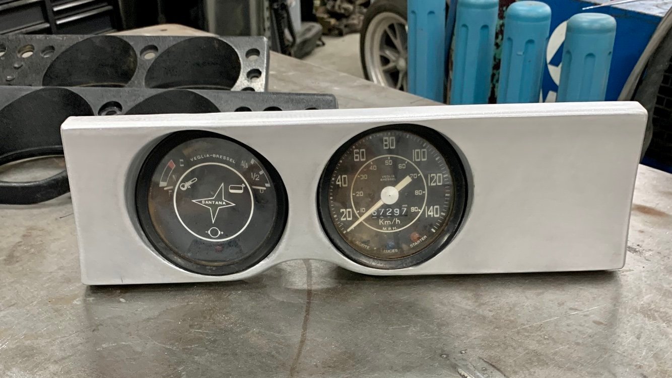 Aluminum dashboard and gauge cluster